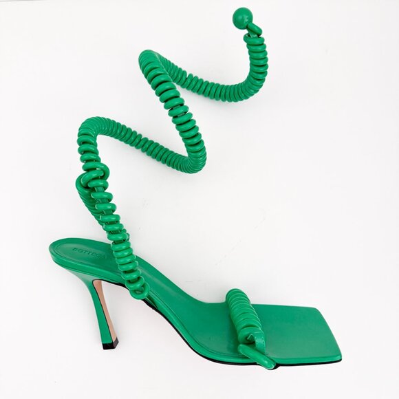 Bottega Veneta Stretch Sandal Curl Rubber Spiral Wire Nappa - Picture 3 of 16
